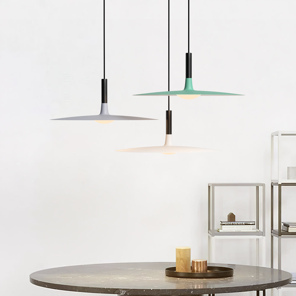 Lampa Wisząca Skandynawska Płaska LED Dyskowa nad Stół - 4