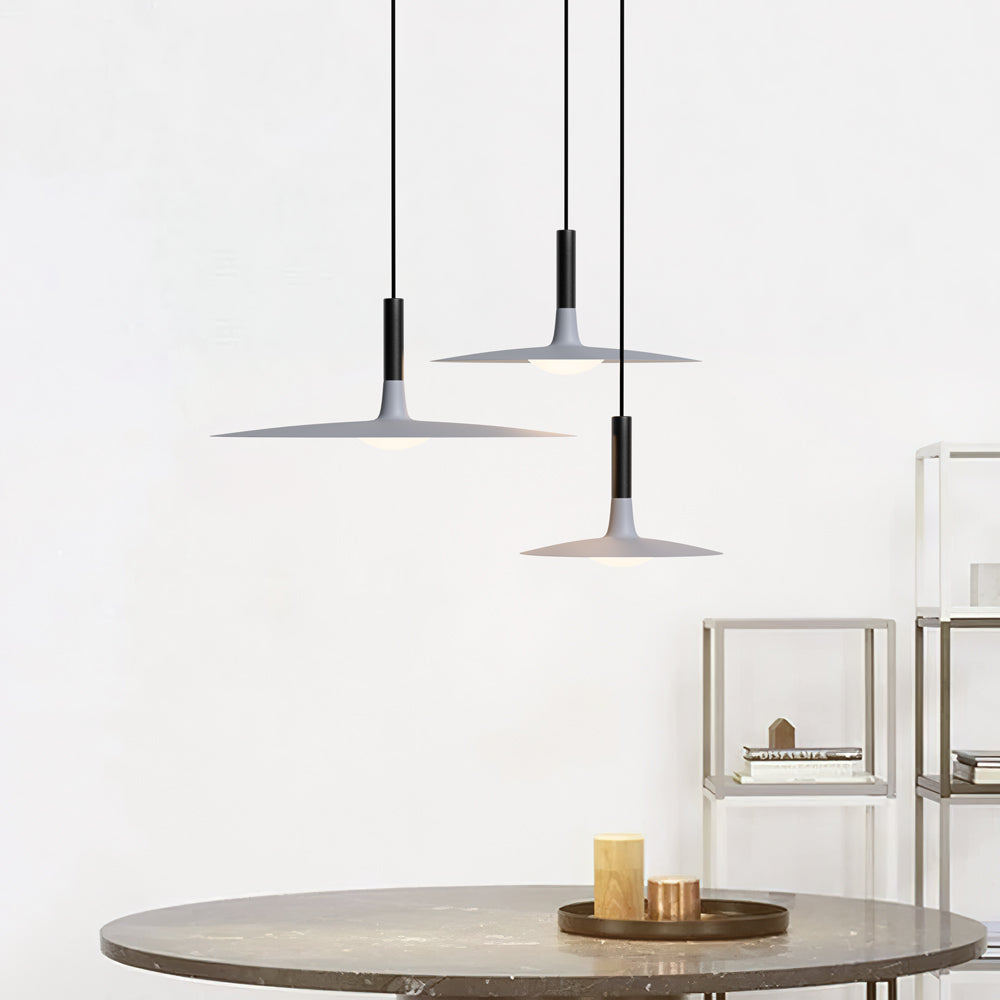 Lampa Wisząca Skandynawska Płaska LED Dyskowa nad Stół - 5