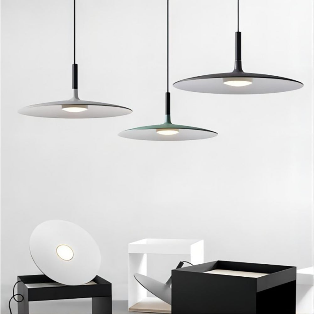 Lampa Wisząca Skandynawska Płaska LED Dyskowa nad Stół - 6