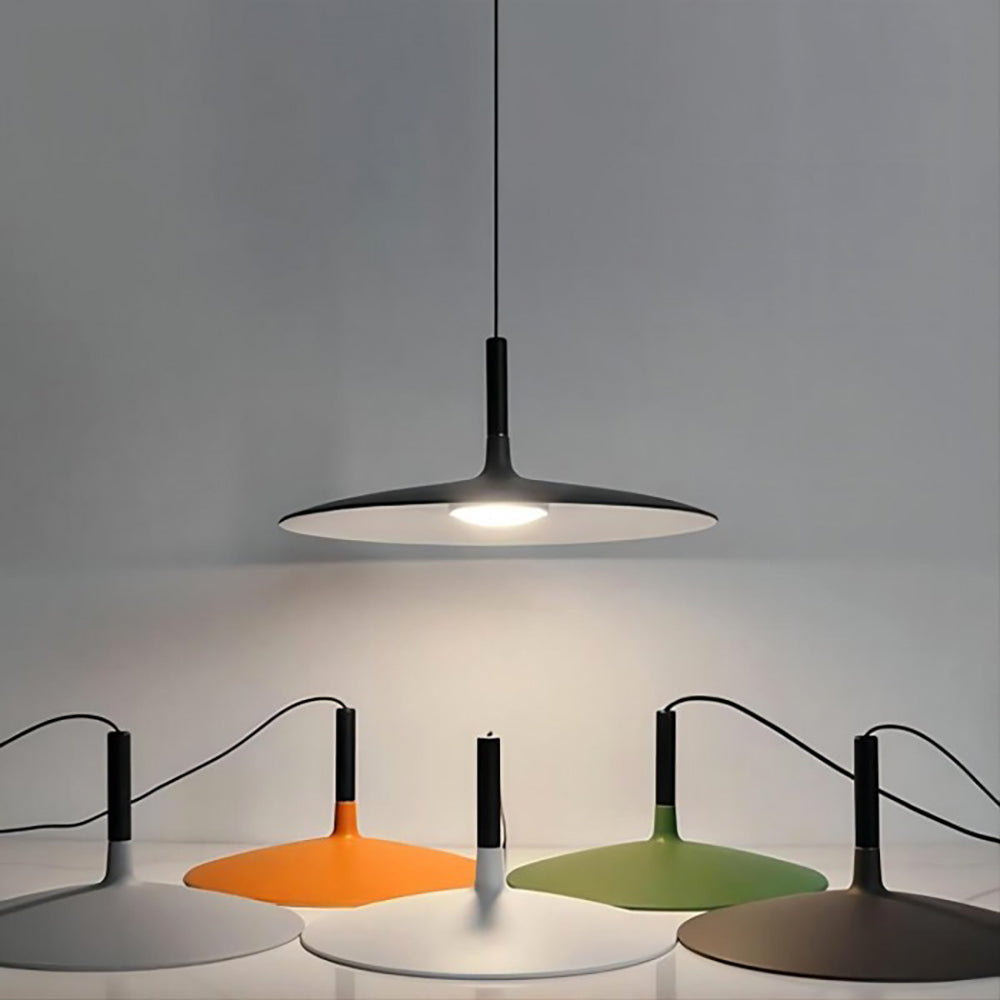 Lampa Wisząca Skandynawska Płaska LED Dyskowa nad Stół - 8