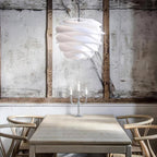 Lampa Wisząca Skandynawska z Kloszem w Kształcie Kwiatu - 12