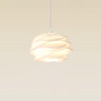 Lampa Wisząca Skandynawska z Kloszem w Kształcie Kwiatu - 14