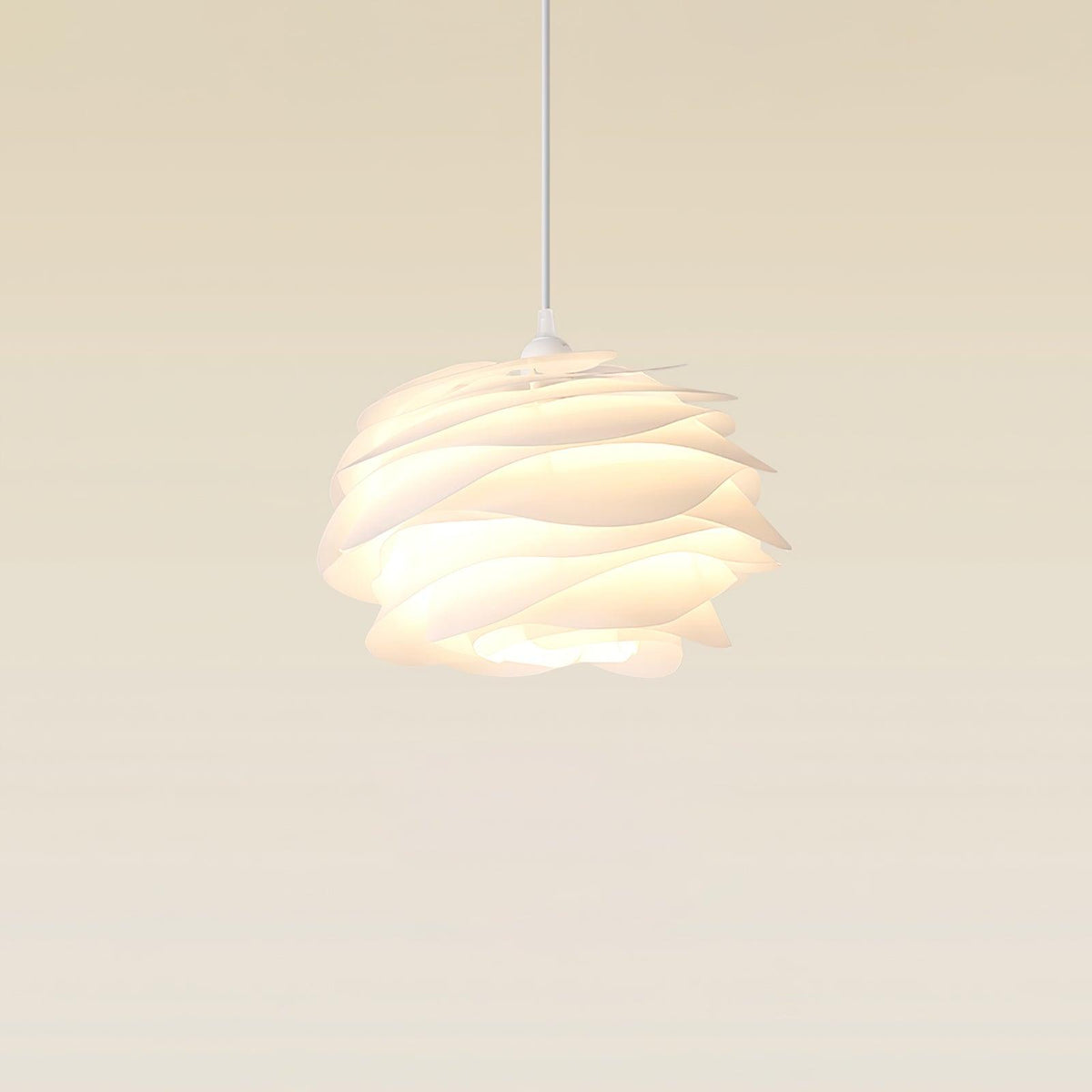 Lampa Wisząca Skandynawska z Kloszem w Kształcie Kwiatu - 14
