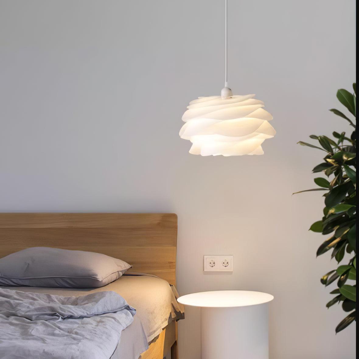 Lampa Wisząca Skandynawska z Kloszem w Kształcie Kwiatu - 3