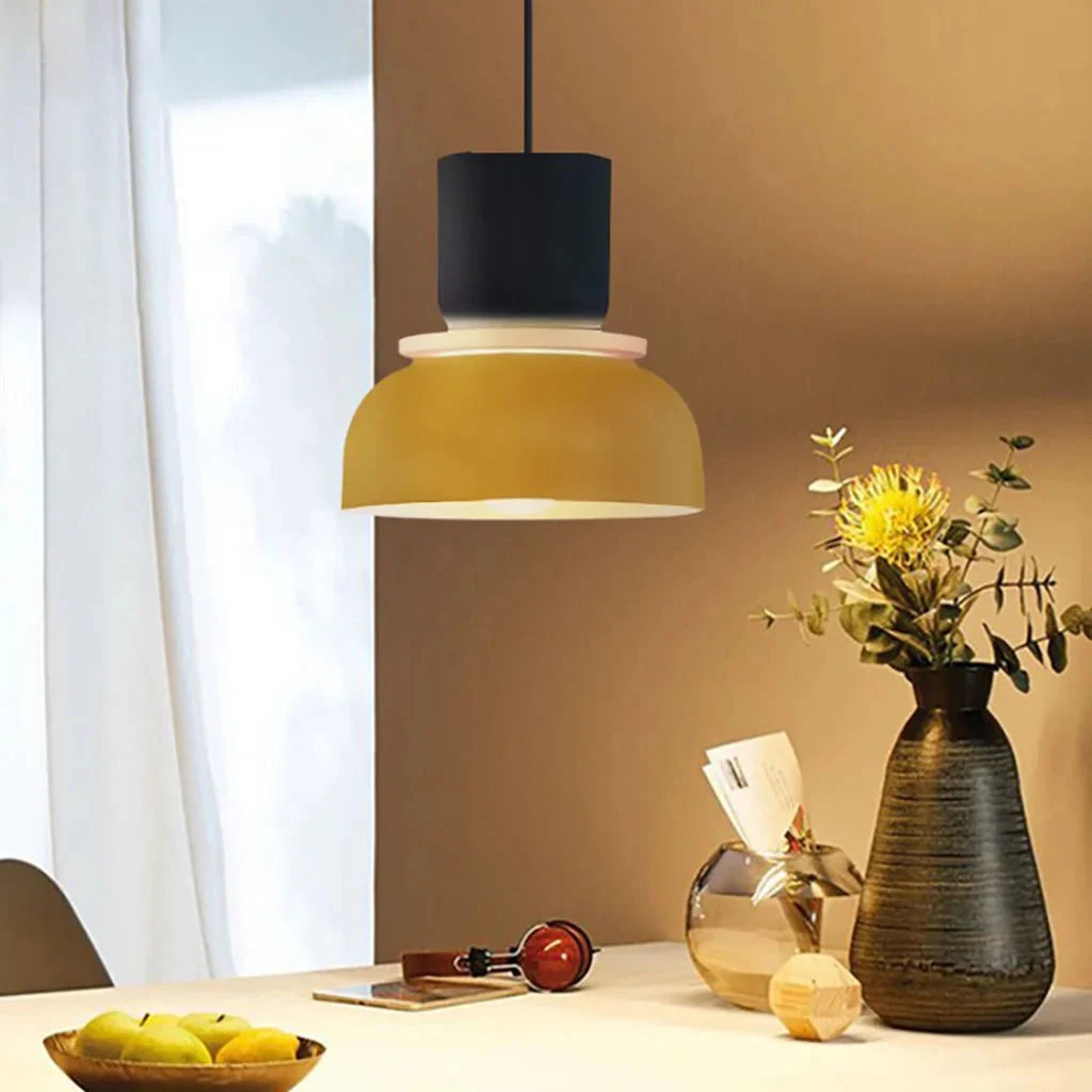 Lampa Wisząca Skandynawska z Kolorowym Kloszem - 11