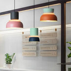 Lampa Wisząca Skandynawska z Kolorowym Kloszem - 17