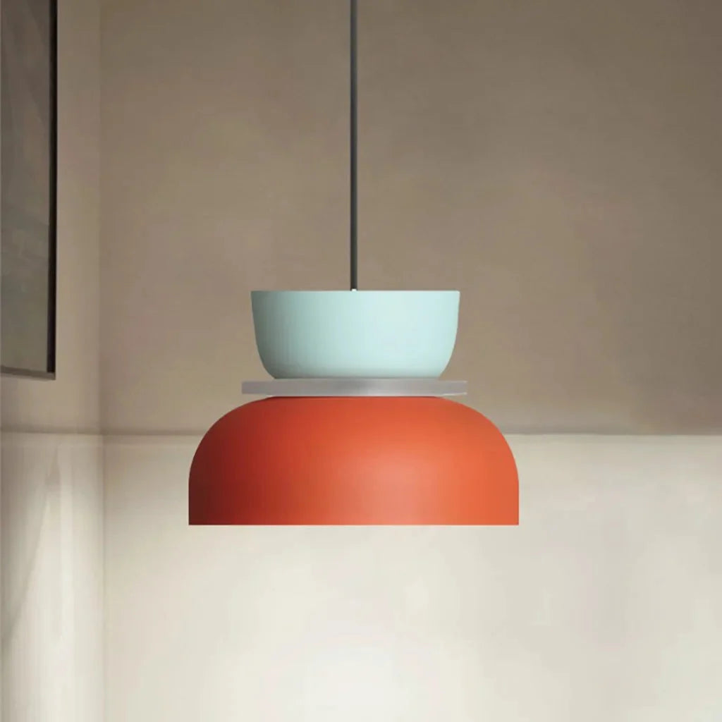 Lampa Wisząca Skandynawska z Kolorowym Kloszem - 21
