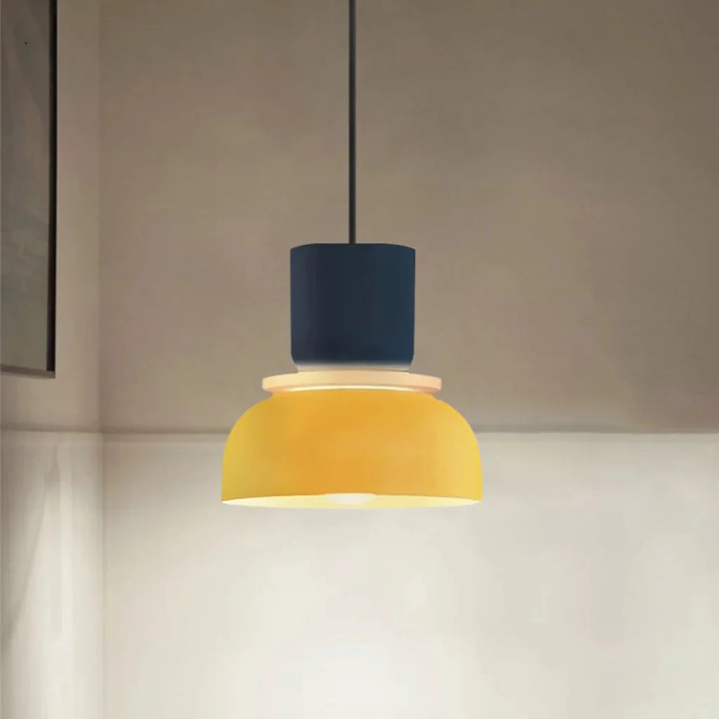 Lampa Wisząca Skandynawska z Kolorowym Kloszem - 23