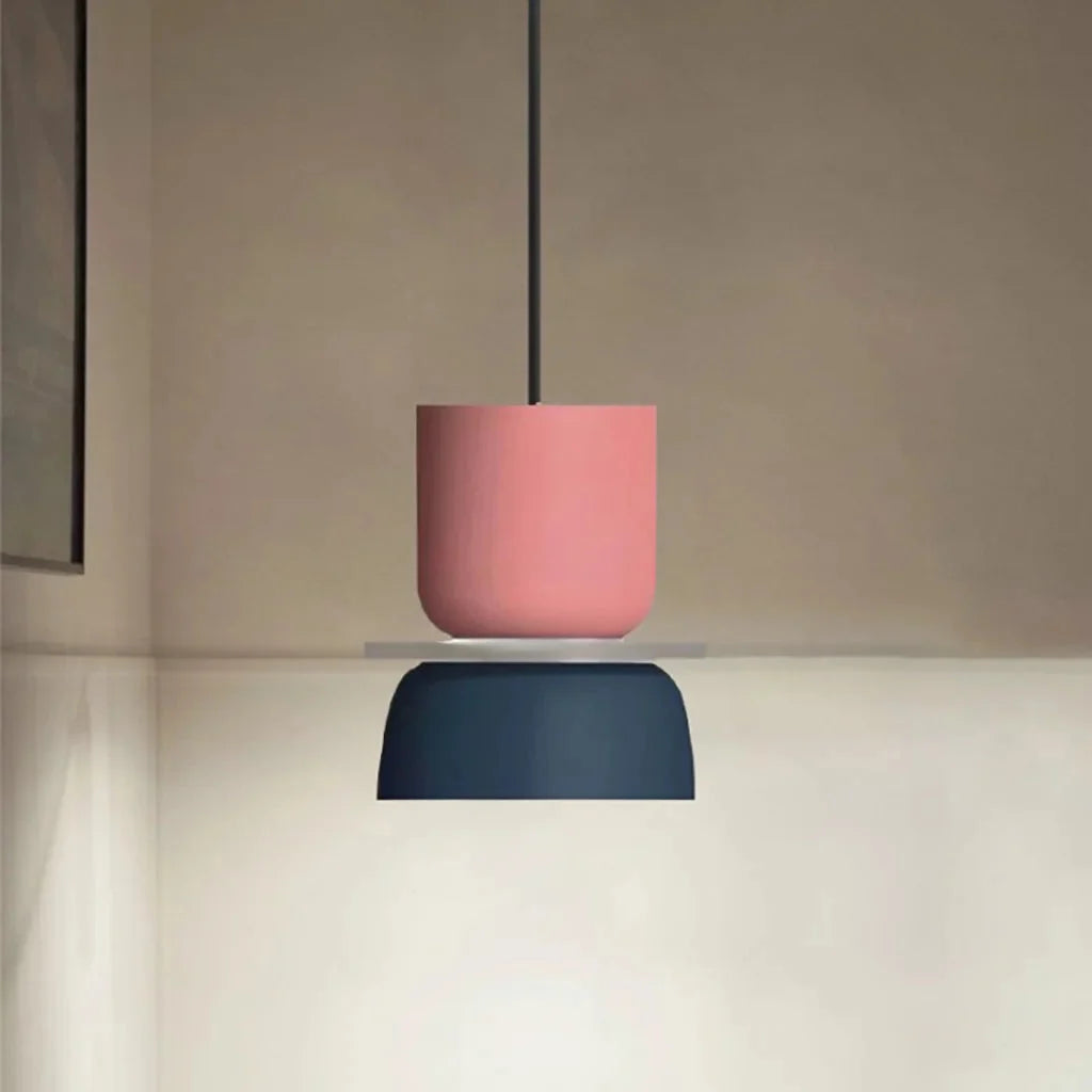 Lampa Wisząca Skandynawska z Kolorowym Kloszem - 29