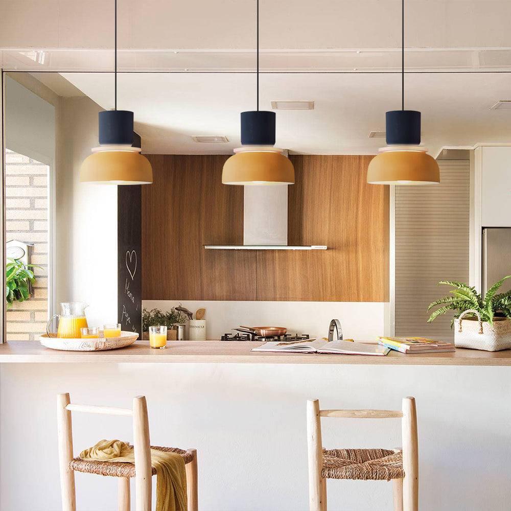 Lampa Wisząca Skandynawska z Kolorowym Kloszem - 33