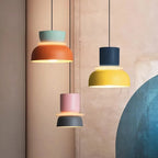 Lampa Wisząca Skandynawska z Kolorowym Kloszem - 10