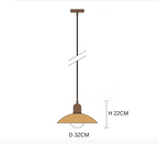 Lampa Wisząca Skandynawska z Okrągłym Kloszem i Regulowanym Przewodem - 33
