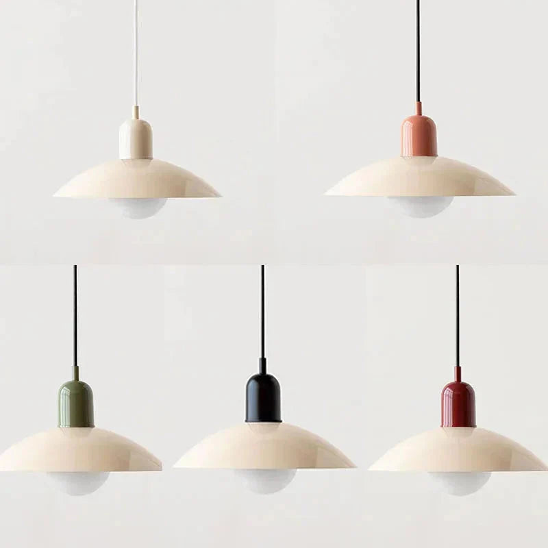 Lampa Wisząca Skandynawska z Okrągłym Kloszem i Regulowanym Przewodem - 8
