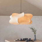 Lampa Wisząca Skandynawska z Organicznym Kloszem w Stylu Wabi Sabi - 9