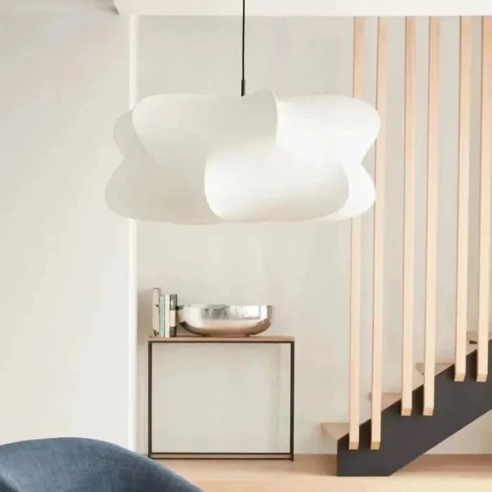 Lampa Wisząca Skandynawska z Organicznym Kloszem w Stylu Wabi Sabi - 7