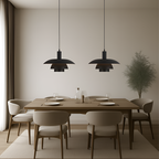 Lampa Wisząca Skandynawska z Trzema Poziomami Klosza i Ściemniaczem - 9
