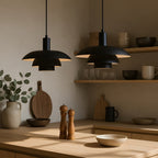 Lampa Wisząca Skandynawska z Trzema Poziomami Klosza i Ściemniaczem - 16