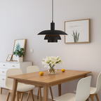 Lampa Wisząca Skandynawska z Trzema Poziomami Klosza i Ściemniaczem