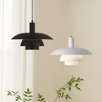 Lampa Wisząca Skandynawska z Trzema Poziomami Klosza i Ściemniaczem - 3