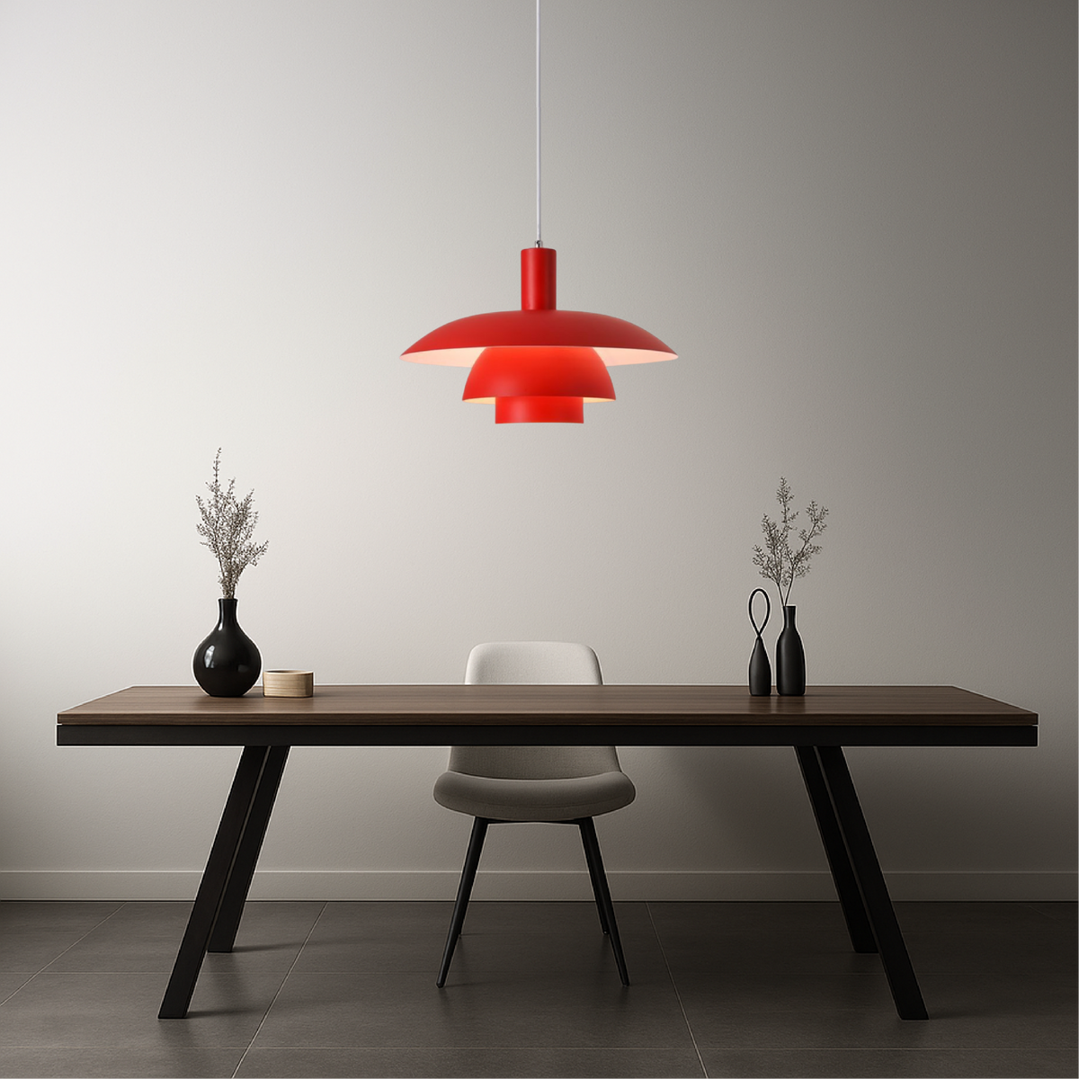 Lampa Wisząca Skandynawska z Wielopoziomowym Kloszem - 23
