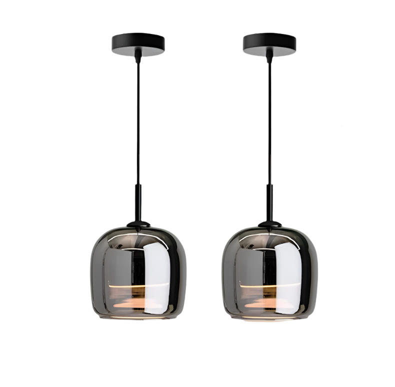 Lampa Wisząca Skandynawska ze Szklanym Kloszem - 12