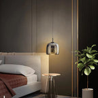 Lampa Wisząca Skandynawska ze Szklanym Kloszem - 7