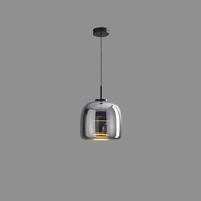 Lampa Wisząca Skandynawska ze Szklanym Kloszem i Wbudowanym LED - 14