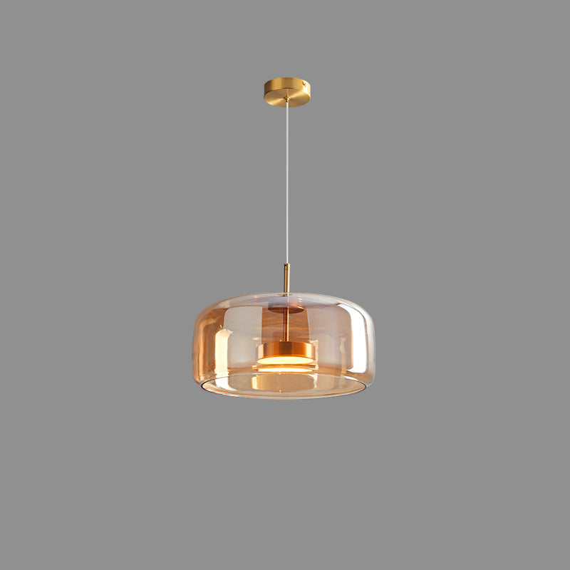 Lampa Wisząca Skandynawska ze Szklanym Kloszem i Wbudowanym LED - 15