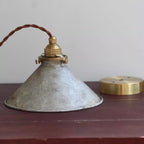Lampa Wisząca Vintage Rustykalna z Metalowym Kloszem w Kształcie Stożka - 8