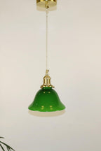 Lampa Wisząca Vintage z Kloszem Dzwonowym ze Szkła - 6