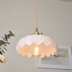 Lampa Wisząca Vintage z Kloszem w Kształcie Kwiatu - 20