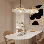 Lampa Wisząca z Kwiatowym Kloszem ze Szkła - 3