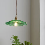 Lampa Wisząca z Kwiatowym Kloszem ze Szkła - 7