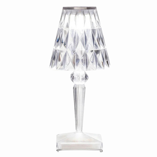 Lampka Nocna Glamour z Kryształowym Kloszem na Dotyk - 2
