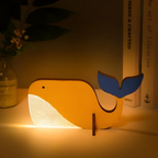 Lampka Nocna Skandynawska w Kształcie Zwierzęcia z Drewna - 4