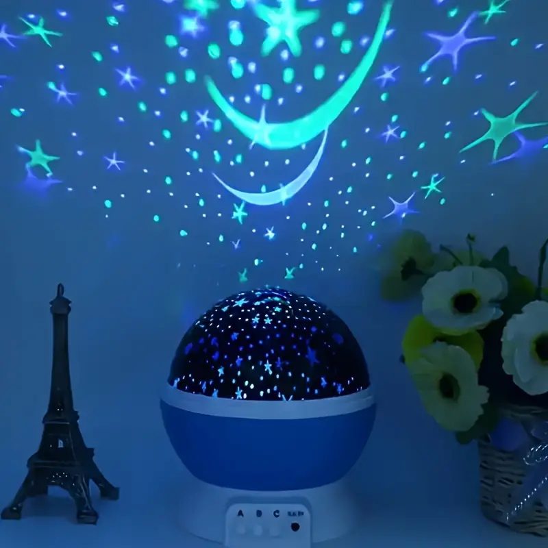 Lampka Nocna z Projektorem Gwiazd - 3