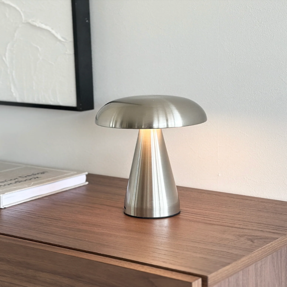 Lampka Stołowa Grzybek w Stylu Retro z Akumulatorem - 7