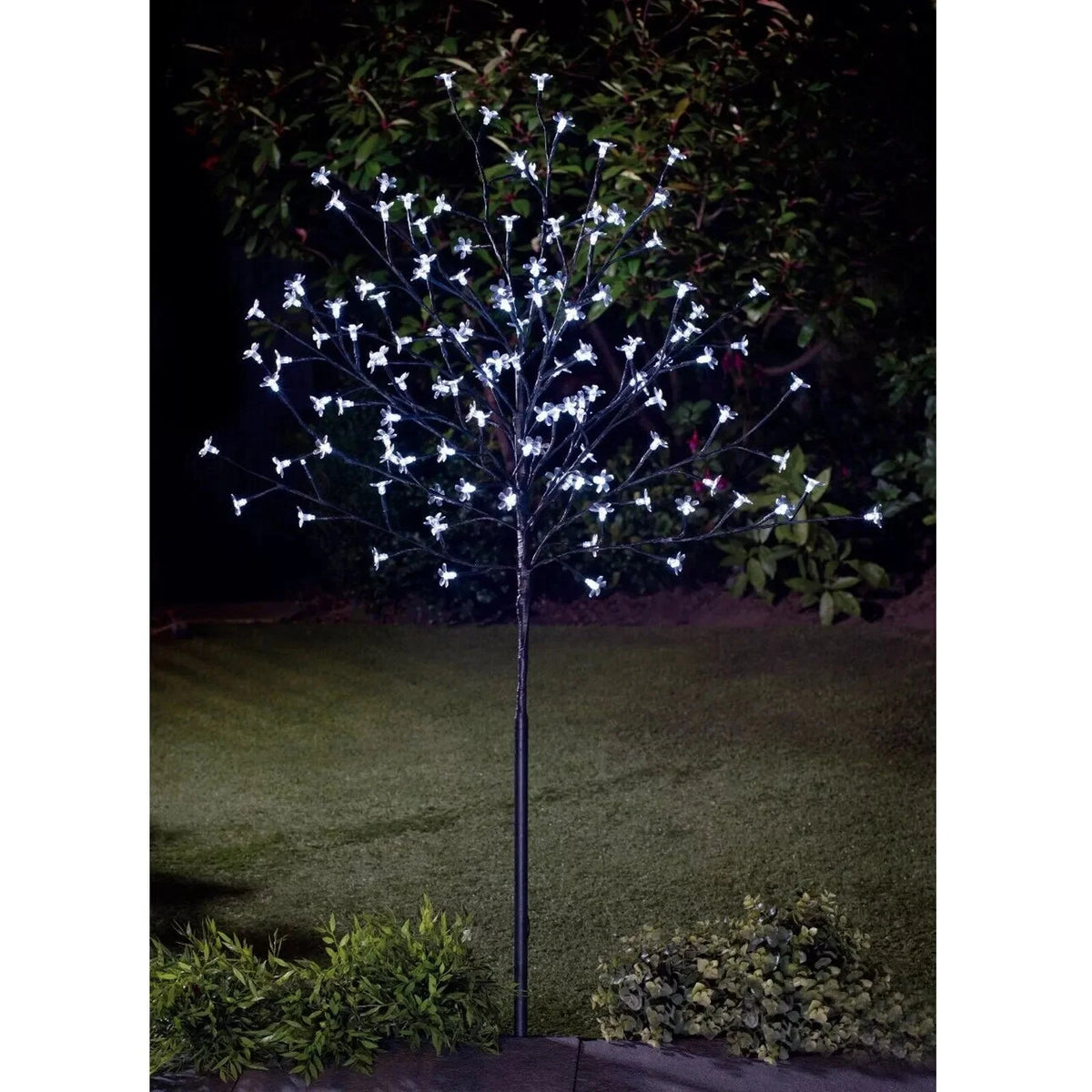 Lampa Ogrodowa Drzewko Kwitnącej Wiśni z 128 Diodami LED - 6