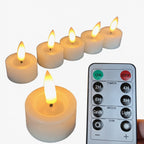 Świeczki Tealight LED z Migającym Płomieniem i Pilotem - 2