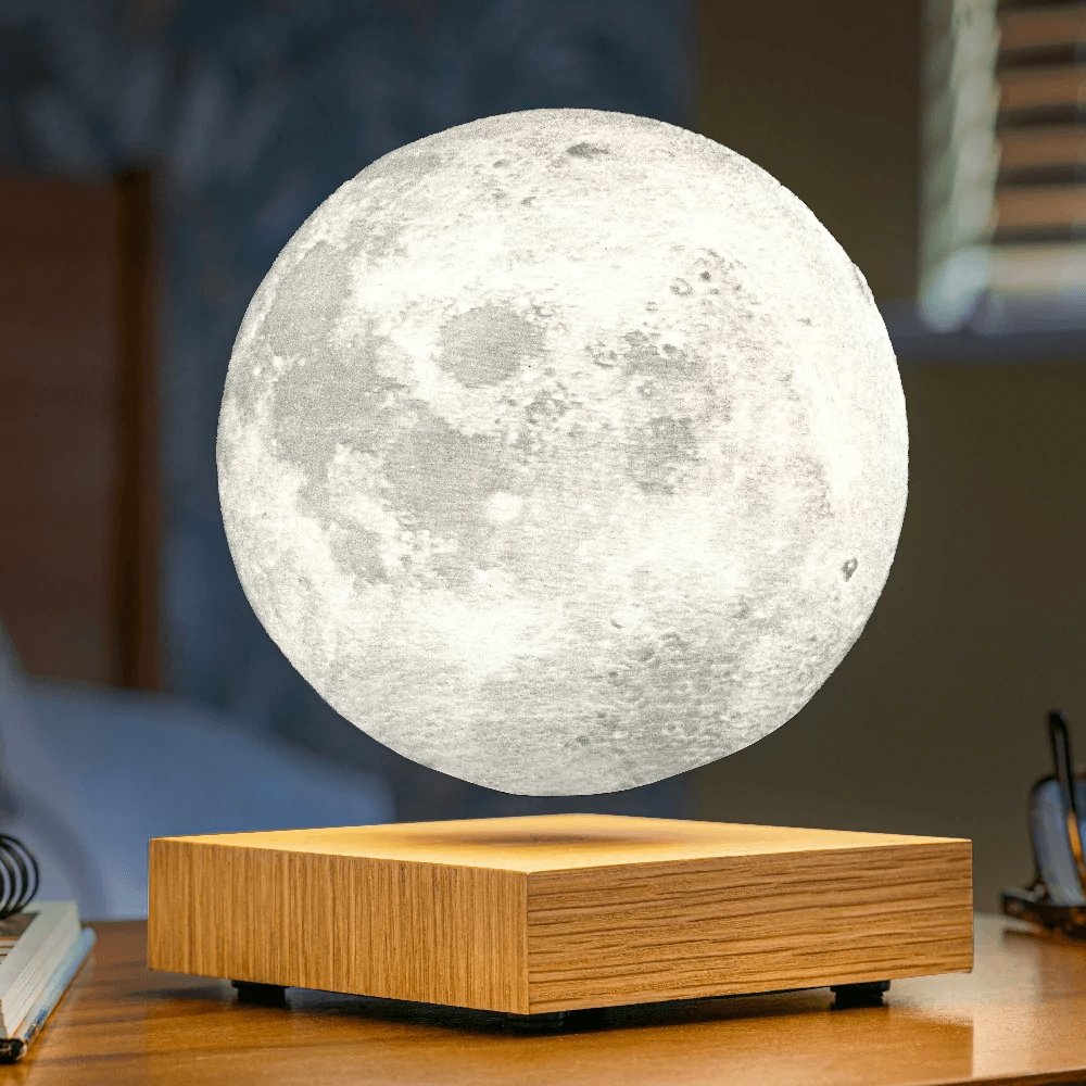 Lampa Dekoracyjna Księżyc Lewitujący z Drukiem 3D - 3