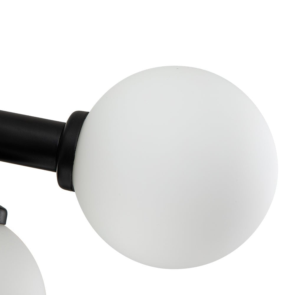Lampa Wisząca Liniowa z 16 Kulami ze Szkła Opalowego, 90 Cm - 12