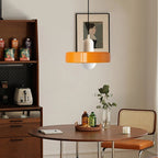 Lampa Wisząca Bauhaus z Dwukolorowym Szklanym Kloszem