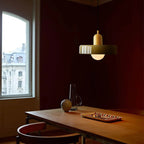 Lampa Wisząca Bauhaus z Dwukolorowym Szklanym Kloszem - 7