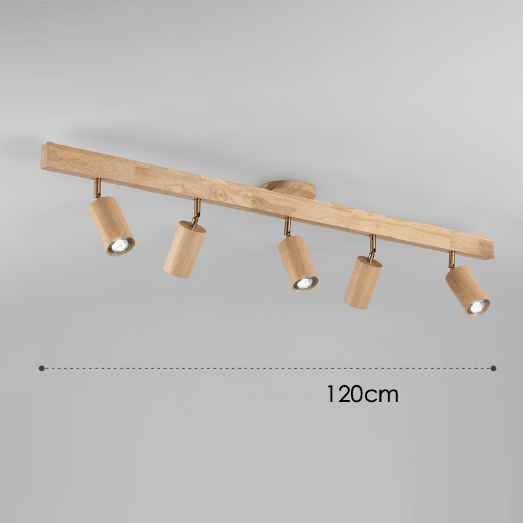 Lampa Sufitowa Minimalistyczna z Drewna Litego - 10