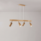 Lampa Sufitowa Minimalistyczna z Drewna Litego - Ciepłe światło