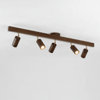Lampa Sufitowa Minimalistyczna z Drewna Litego - Ciepłe światło