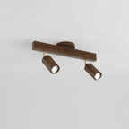 Lampa Sufitowa Minimalistyczna z Drewna Litego - Ciepłe światło