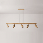 Lampa Sufitowa Minimalistyczna z Drewna Litego - Ciepłe światło