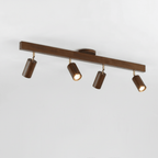 Lampa Sufitowa Minimalistyczna z Drewna Litego - Ciepłe światło