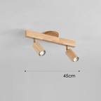 Lampa Sufitowa Minimalistyczna z Drewna Litego - 7
